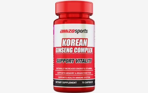 AMIZOSPORTS® KOREAN GINSENG COMPLEX, 75 Capsules