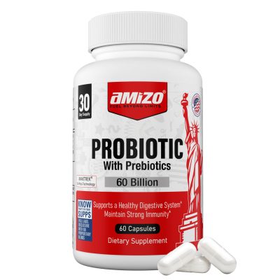 AMIZO Probiotics for Women, 600 Billion CFU Probiotic with Prebiotic, 60 Capsules