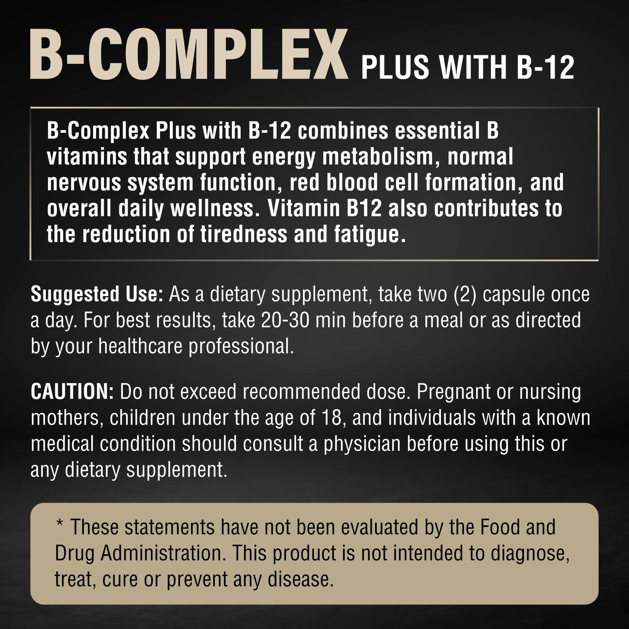 AMIZO Vitamin B Complex. 60 Veggie Capsules - Image 6