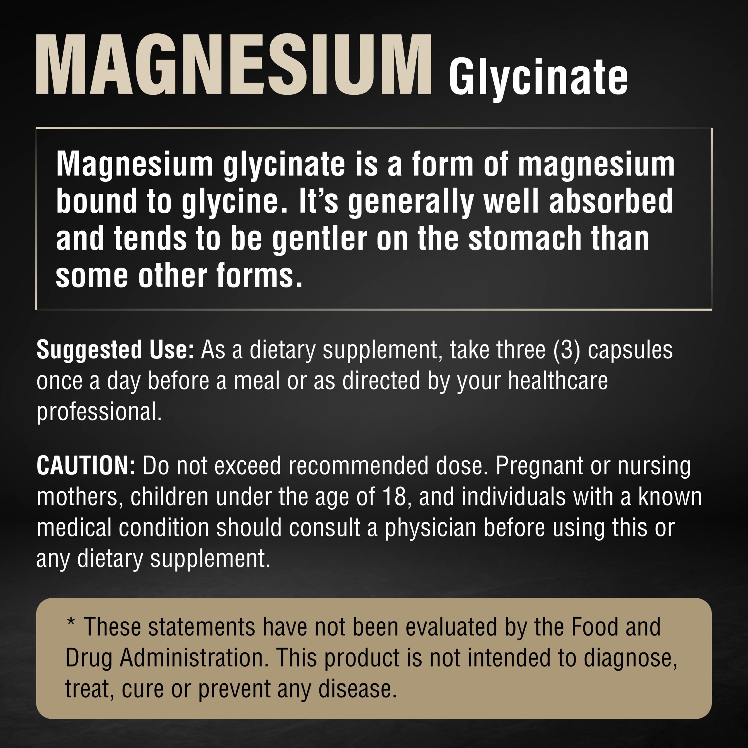 AMIZO Magnesium Glycinate 275mg, 90 Capsules - Image 6