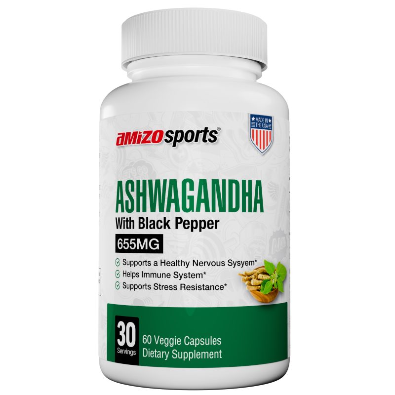 AmizoSports Ashwagandha with Black Pepper