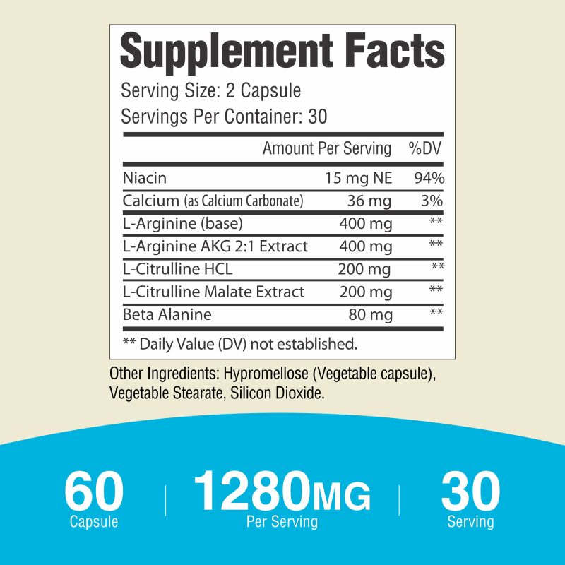 AmizoSports L-Arginine – Nitric Oxide Formula - Image 4