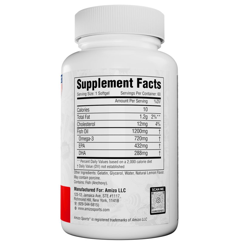 AmizoSports Omega 3 Fish Oil-1000mg - Image 7