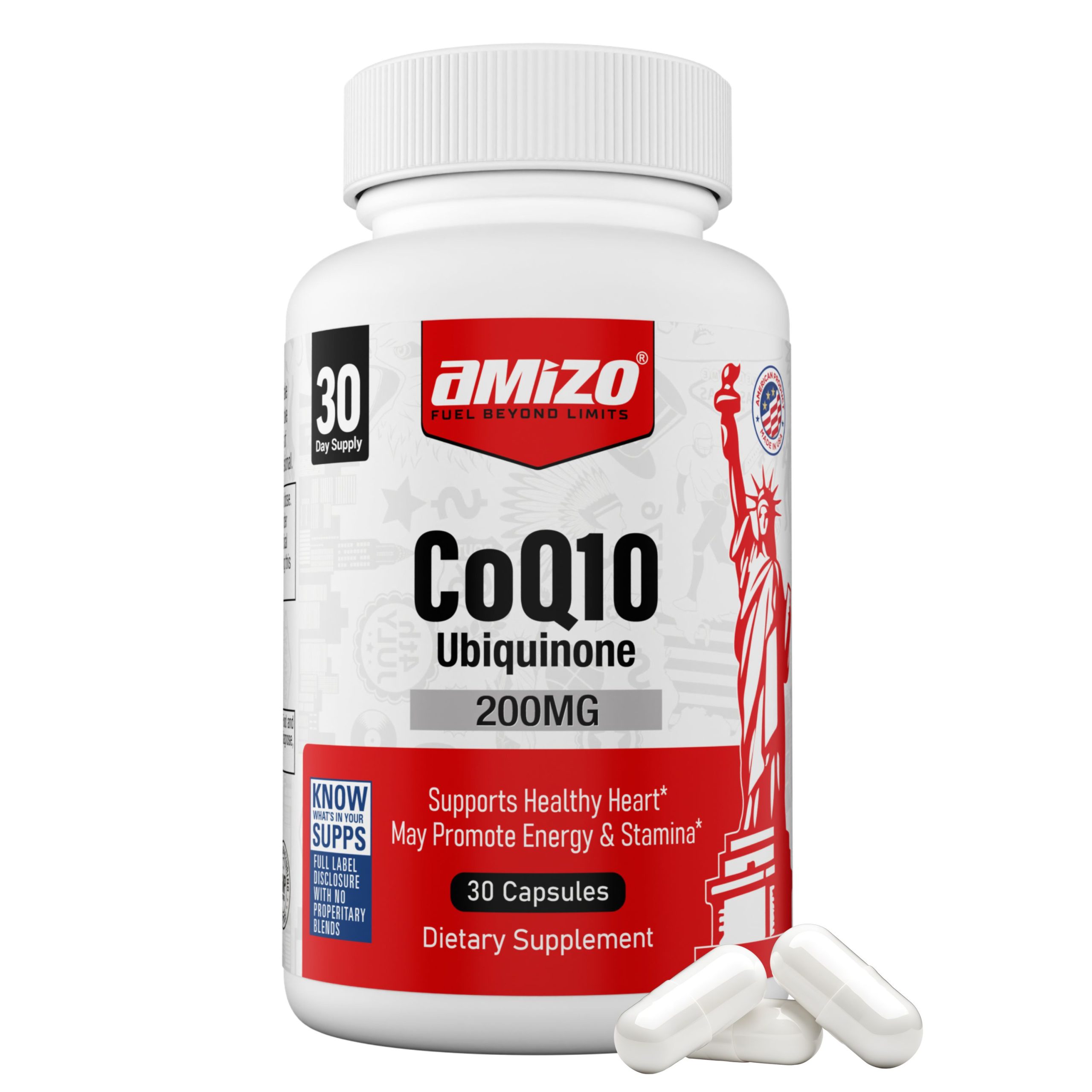 AMIZO CoQ10 200mg,60 Softgels