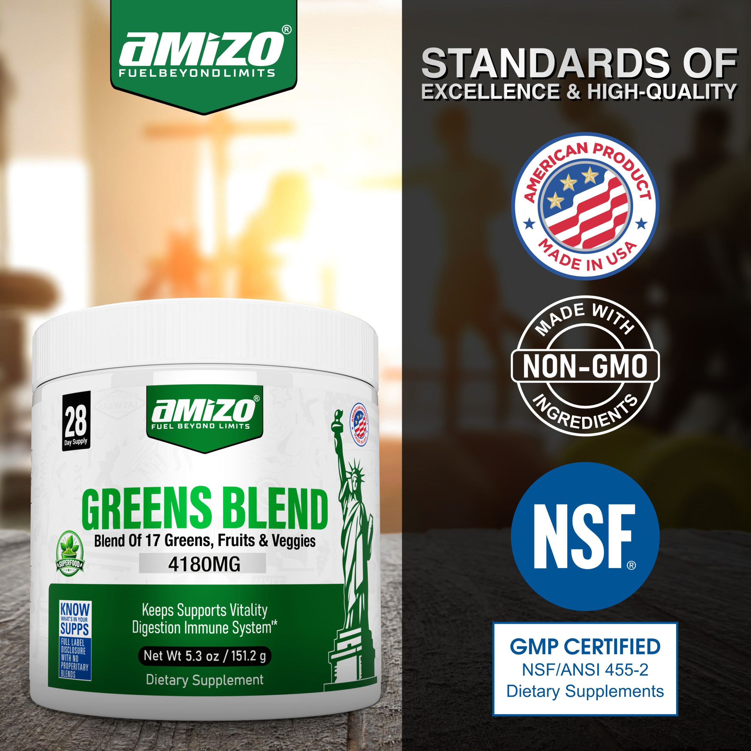 AMIZO Greens Powder Superfood, 28 Day Supply - Image 9