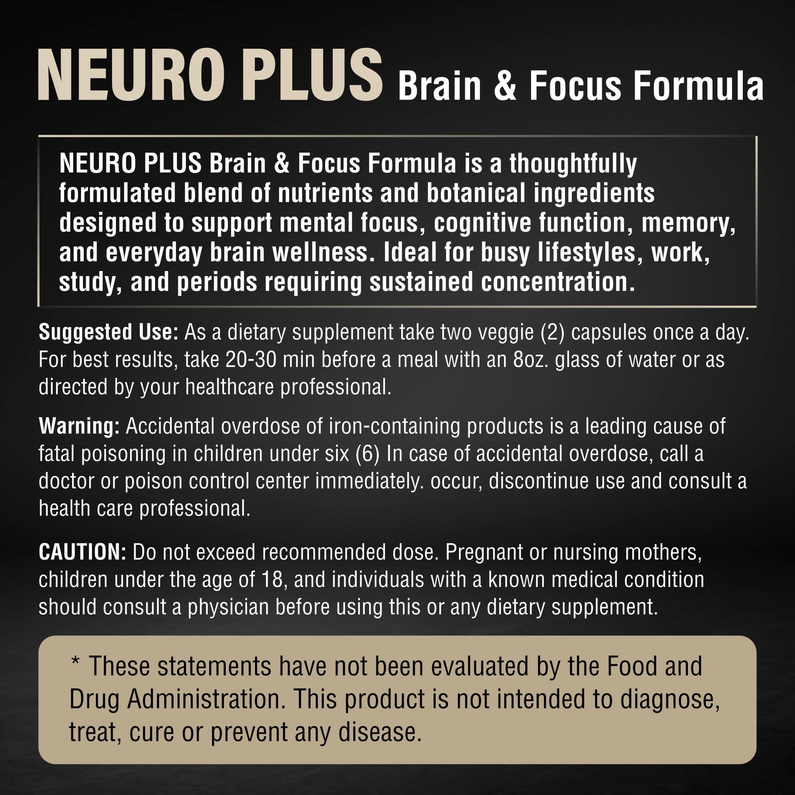 AMIZO Neuro Plus 600mg, 60 Capsules - Image 6