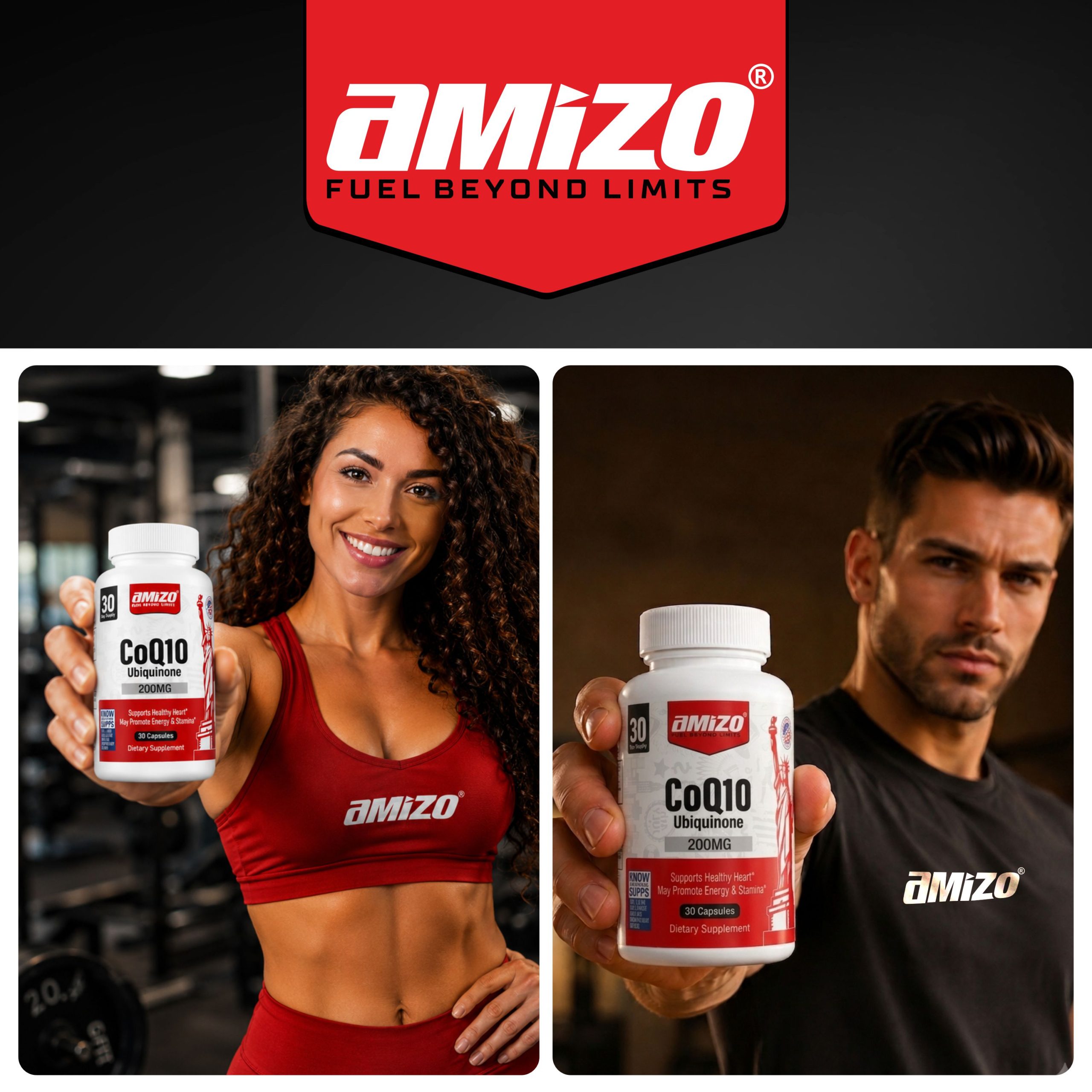 AMIZO CoQ10 200mg,60 Softgels - Image 2