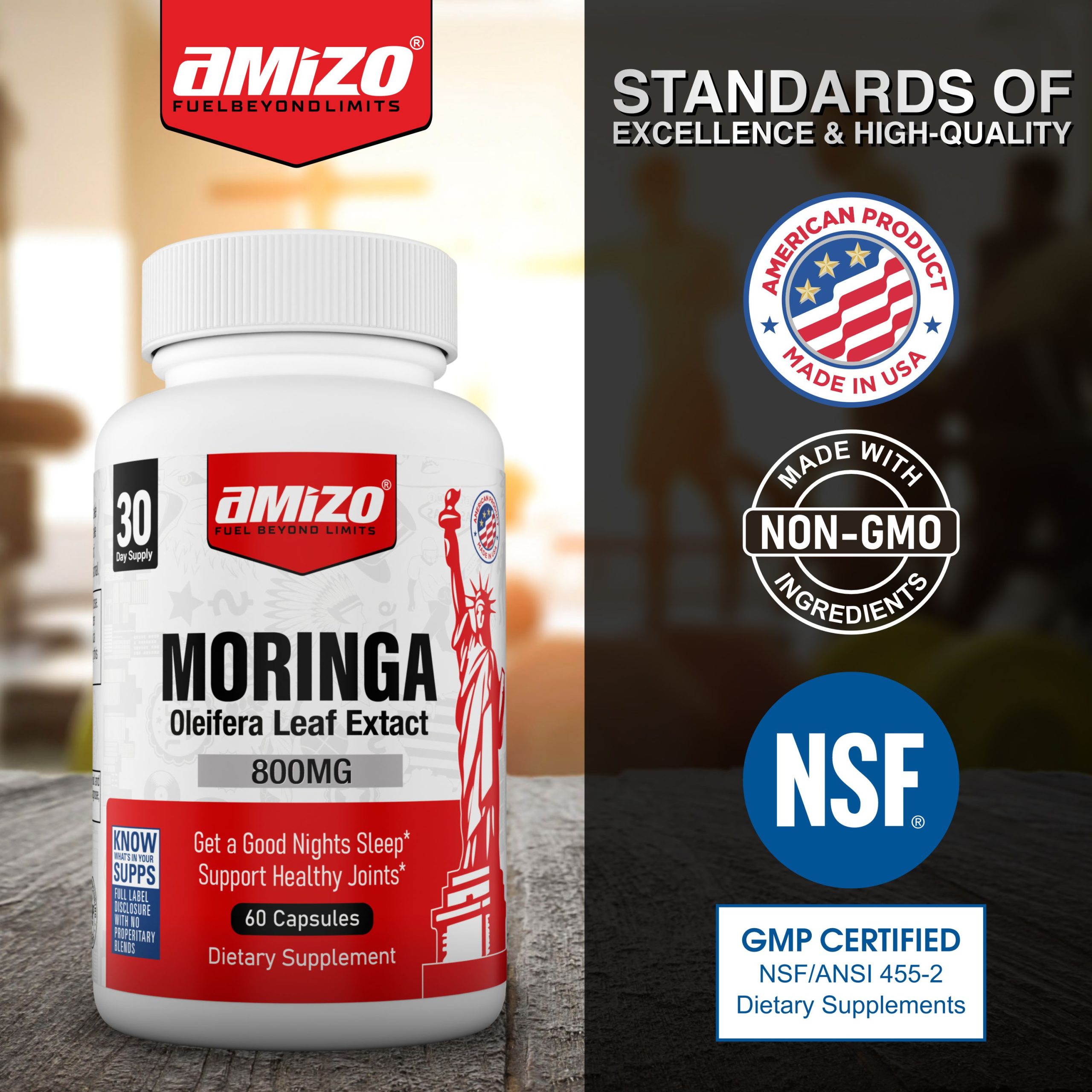 AMIZO Moringa Capsules 800mg, 60 Capsules - Image 9